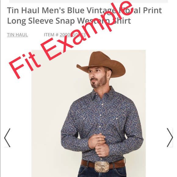 🟥NWT- Tin Haul Mens XL Western Geometric Long Sleeve Snap Shirt - Picture 7 of 7